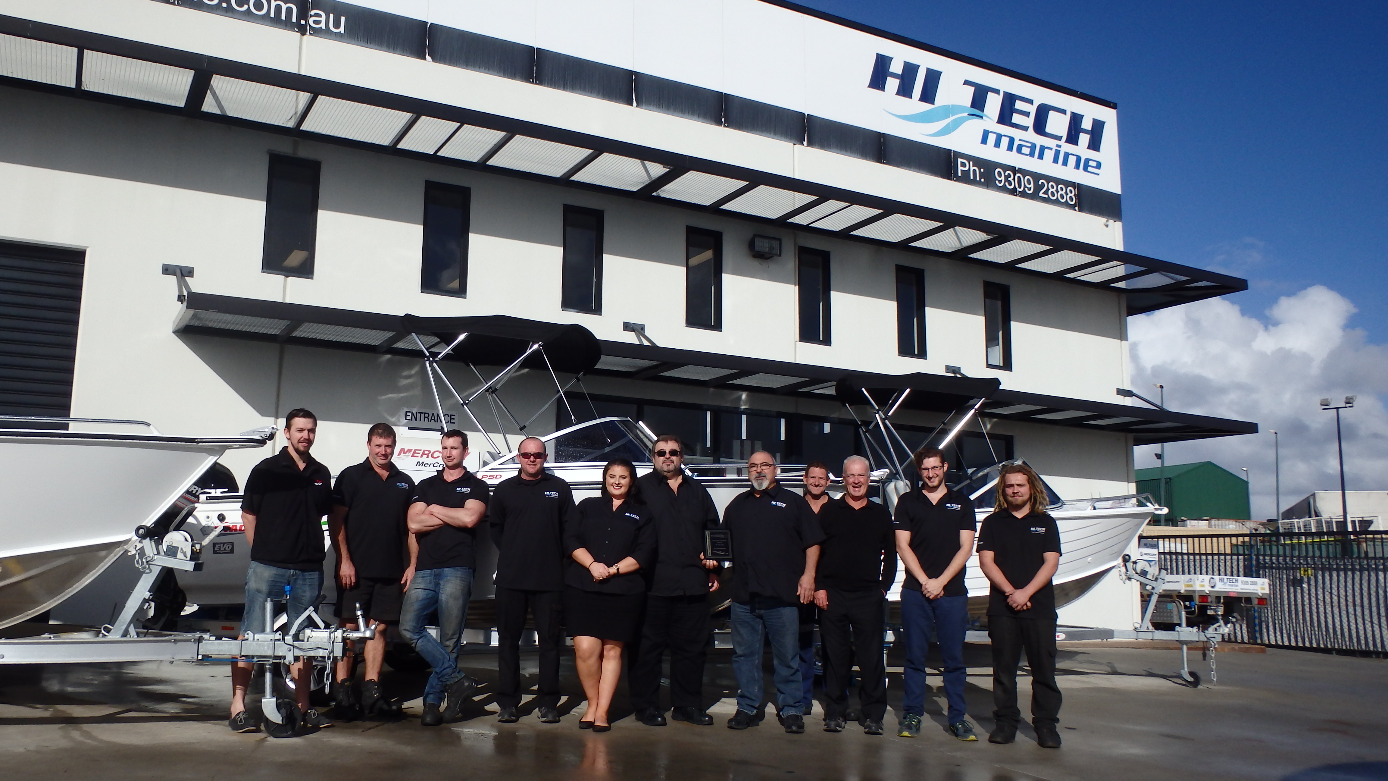 Hitech Marine WA Stacer dealer of the year 2016/2017