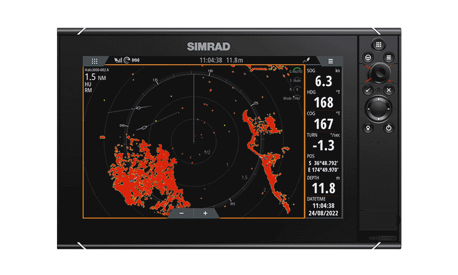 See the Simrad Halo Radar live in action on this Simrad NSS EVO3s Display. Hitech Marine is Perth's Only Simrad Master / Tech Dealer. 
Enjoy Quality Marine Products, Service & Knowledge with Hitech Marine 